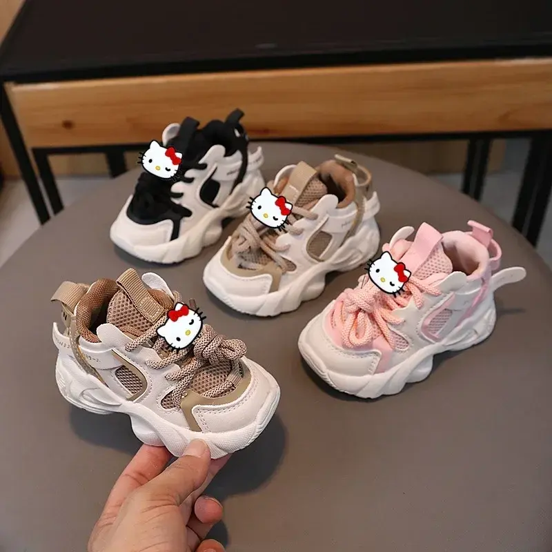 spring autumn soft bottom boy girls running shoes baby casual shoes non-slip Sneakers Sanrio hello kitty children sports shoes