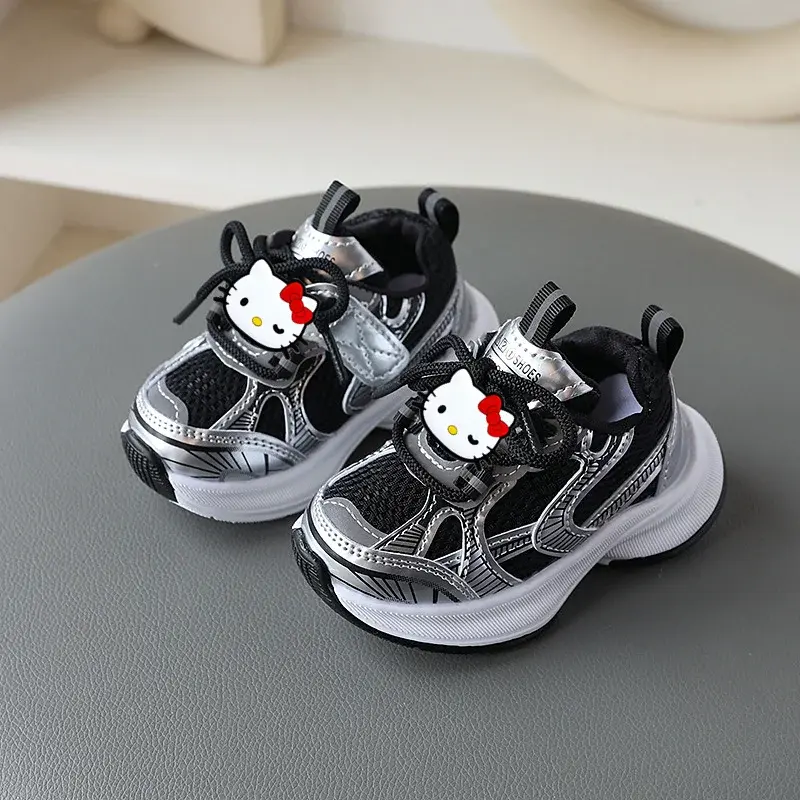 Sanrio hello kitty new children sneakers soft sole breathable mesh casual shoes spring fall running shoes boy girl toddler shoes