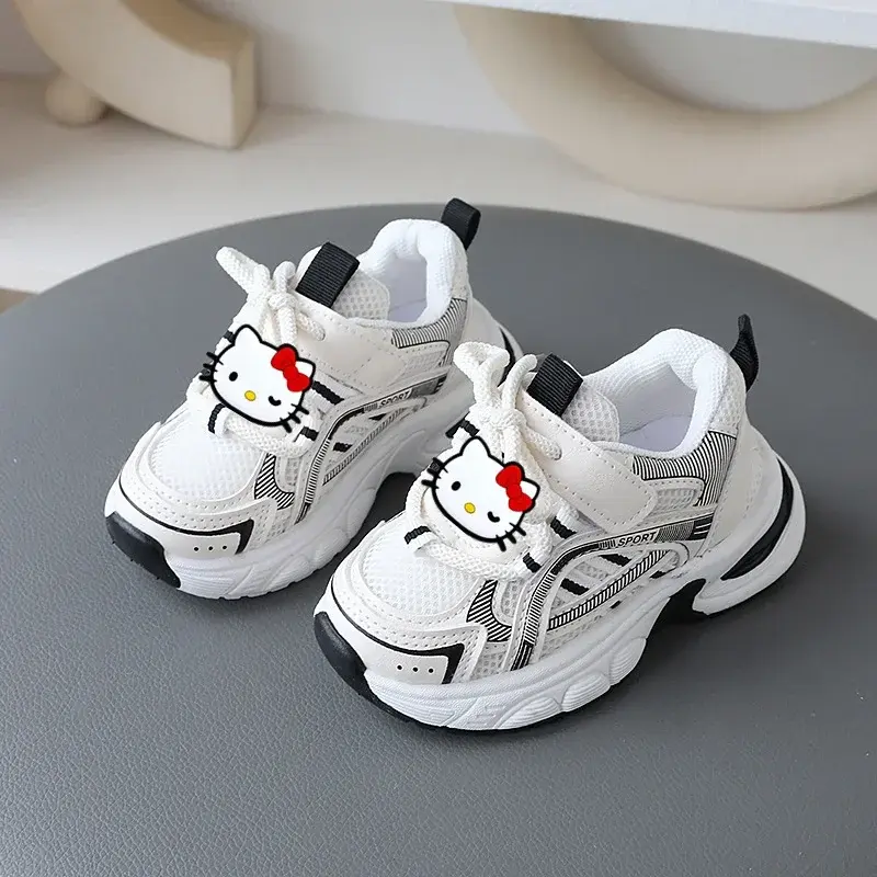 Sanrio hello kitty children Casual Shoes Summer New Mesh Breathable Girls Sneakers Fashion Boys sports Running Shoes