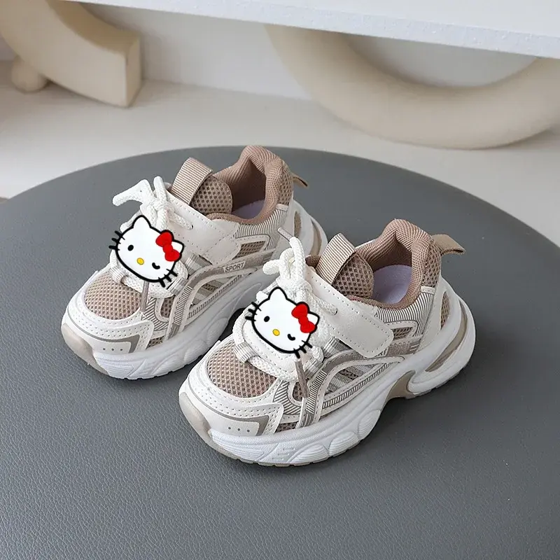 Sanrio hello kitty children Casual Shoes Summer New Mesh Breathable Girls Sneakers Fashion Boys sports Running Shoes