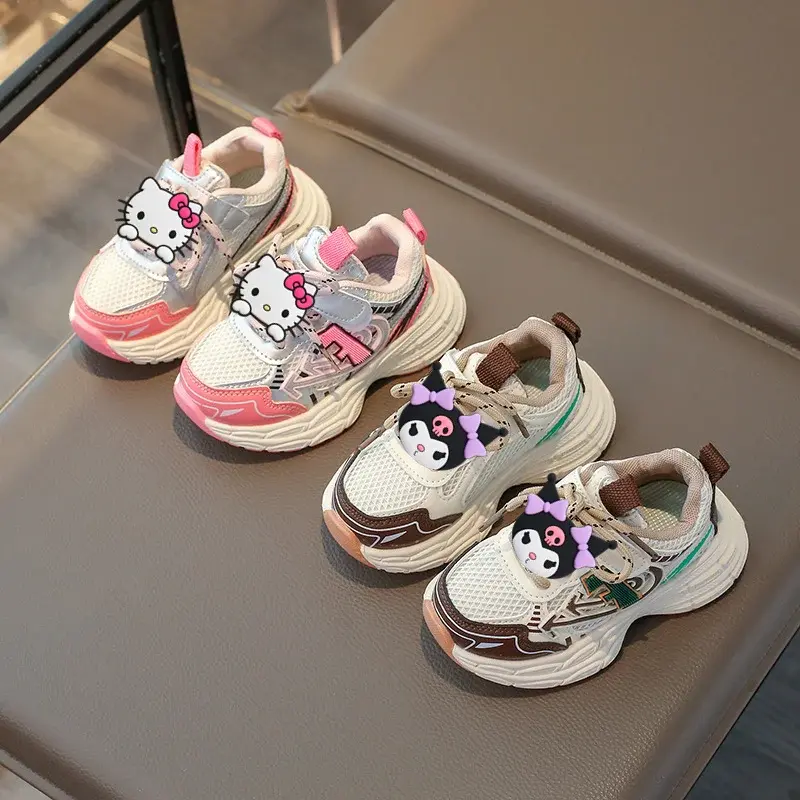 baby daddy shoes Sanrio spring summer boys mesh soft sole casual shoes hello kitty girls cute toddler shoes children sneakers