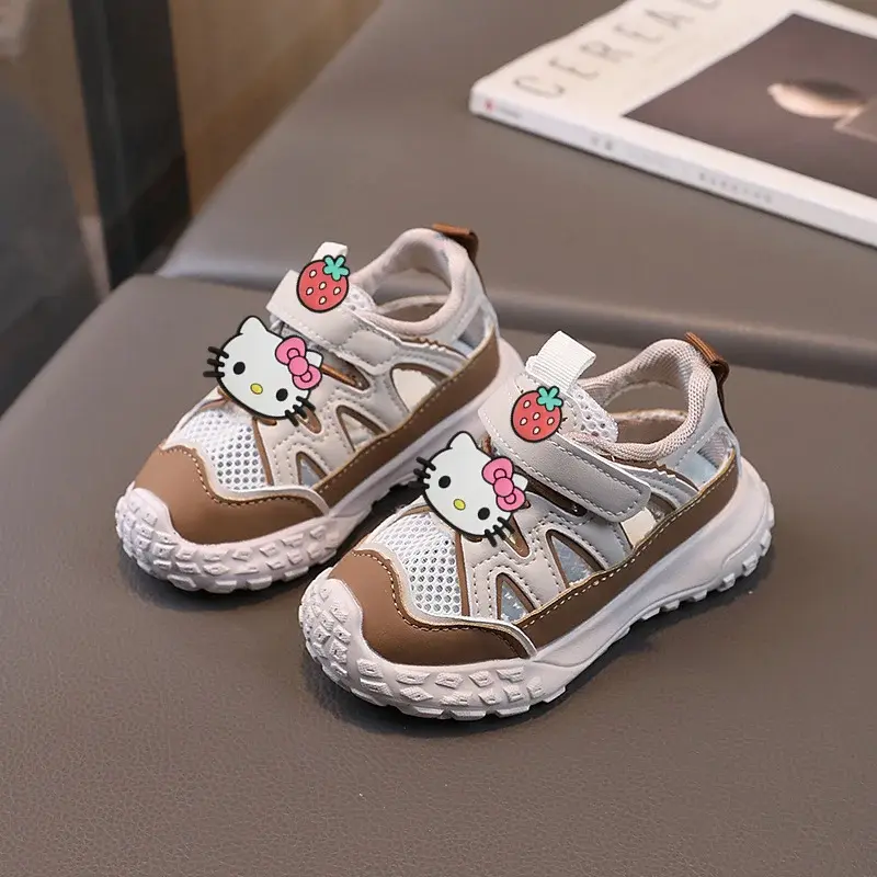 Sanrio soft-soled girl casual shoes Baotou anti-kick sports shoes Sneakers hello kitty summer new baby boy toddler shoes sandals
