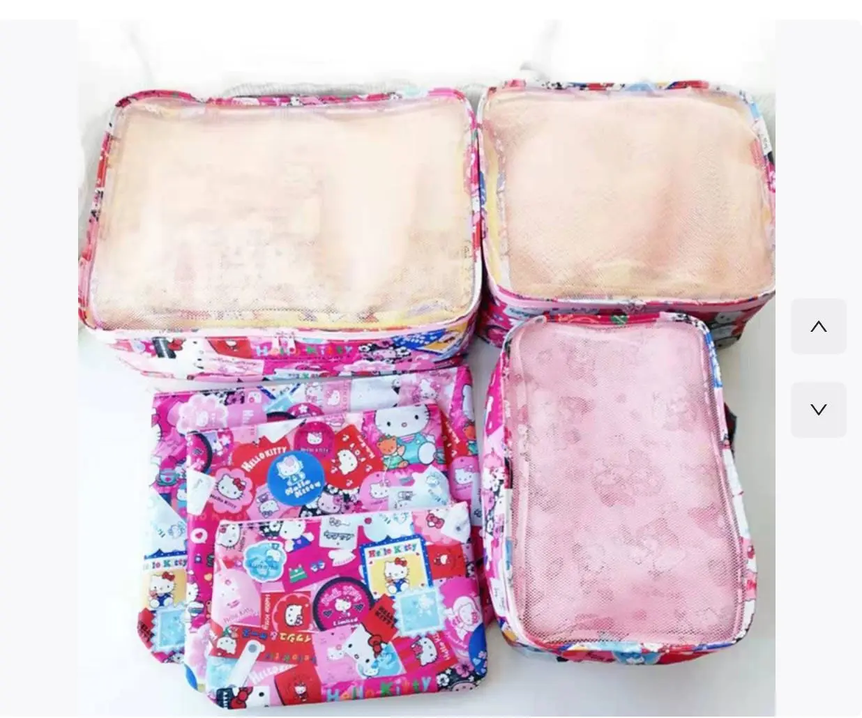 4PCS girl boy clutch card holder hello kitty Sanrio Melody cosmetic bag travel storage bag coin purse