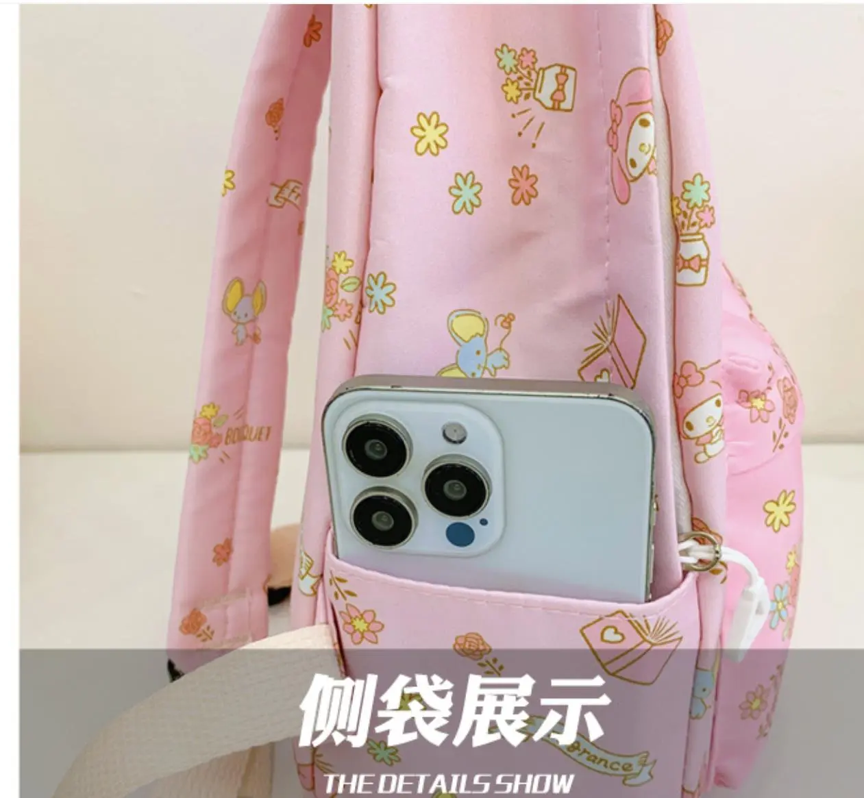 Sanrio kuromi shoulder bag cute girls boy choolbag kindergarten baby storage bag handbag children hello kitty backpack
