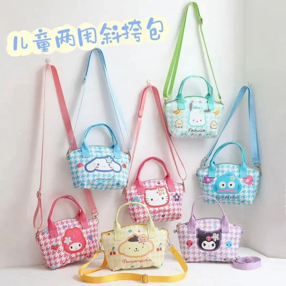 Sanrio hello kitty shoulder bag cute cartoon girl handbag women kuromi messenger bag cross-body