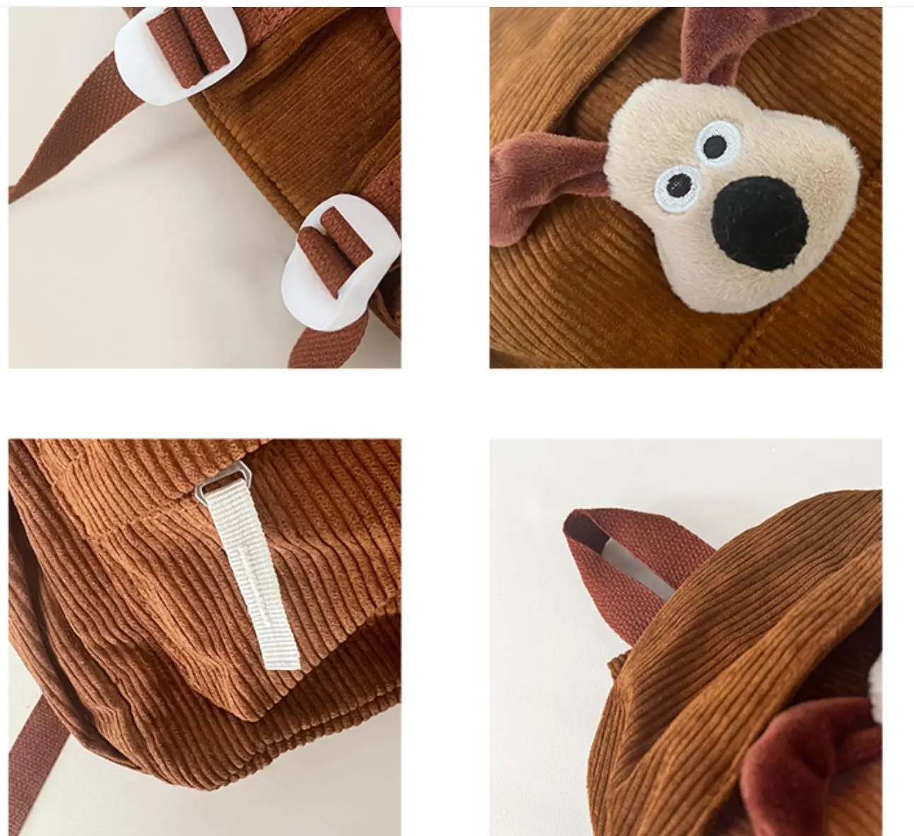 handbag Cartoon Boys and Girls Shoulder Bag Snoopy New Backpack Cute Kindergarten Schoolbag Corduroy handbag