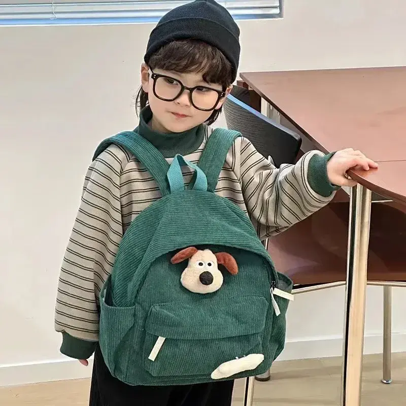 handbag Cartoon Boys and Girls Shoulder Bag Snoopy New Backpack Cute Kindergarten Schoolbag Corduroy handbag