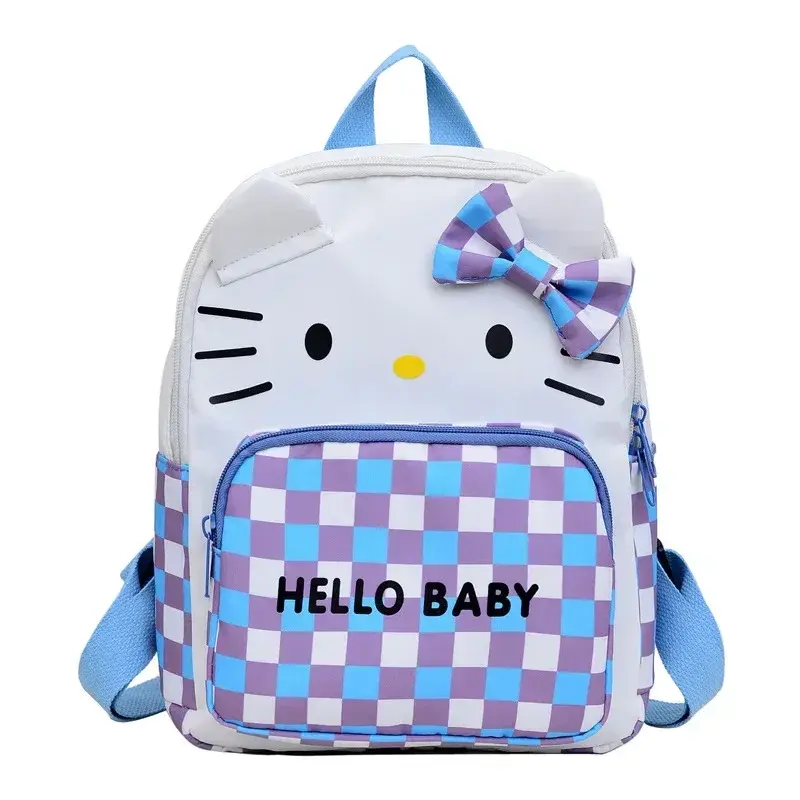 Sanrio Schoolbag Nylon boy girl Student Handbag New Shoulder Bag Cute Cartoon hello kitty Backpack  Kindergarten handbag
