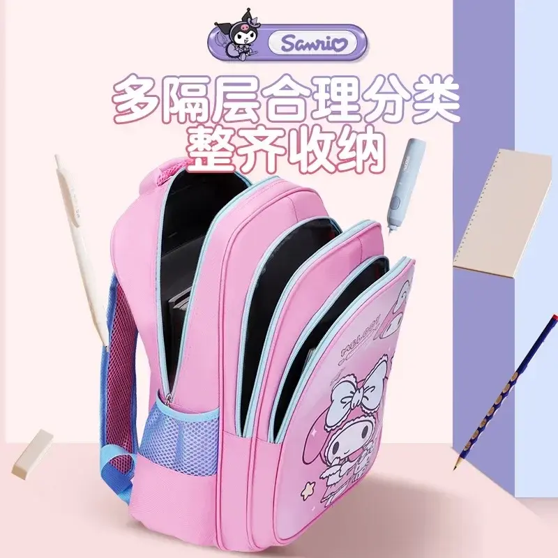 Student Girl Kindergarten Backpack Large Capacity Schoolbag Cartoon Shoulder BagSanrio hello kitty New Schoolbag  kuromi handbag