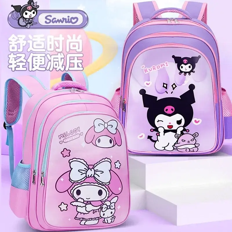 Student Girl Kindergarten Backpack Large Capacity Schoolbag Cartoon Shoulder BagSanrio hello kitty New Schoolbag  kuromi handbag