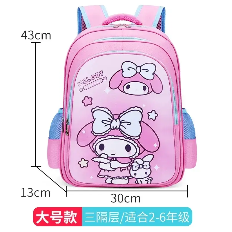 Student Girl Kindergarten Backpack Large Capacity Schoolbag Cartoon Shoulder BagSanrio hello kitty New Schoolbag  kuromi handbag