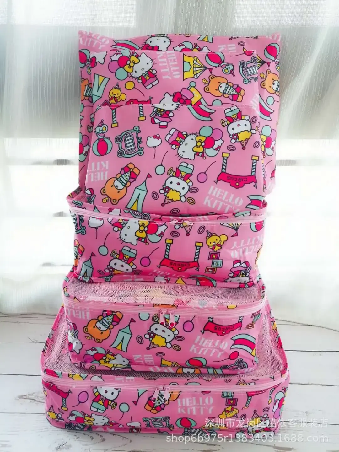 Packing and Organizing Bag My Melody Cinnamon Dog Storage Bag 6PCS Sanrio hello kitty Cartoon handbag Travel Tote Bag