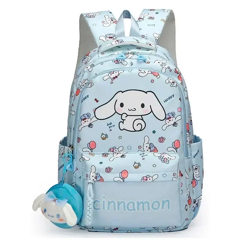 Sanrio hello kitty cute cartoon backpack new schoolbag kuromi student children high school travel storage bag handbag