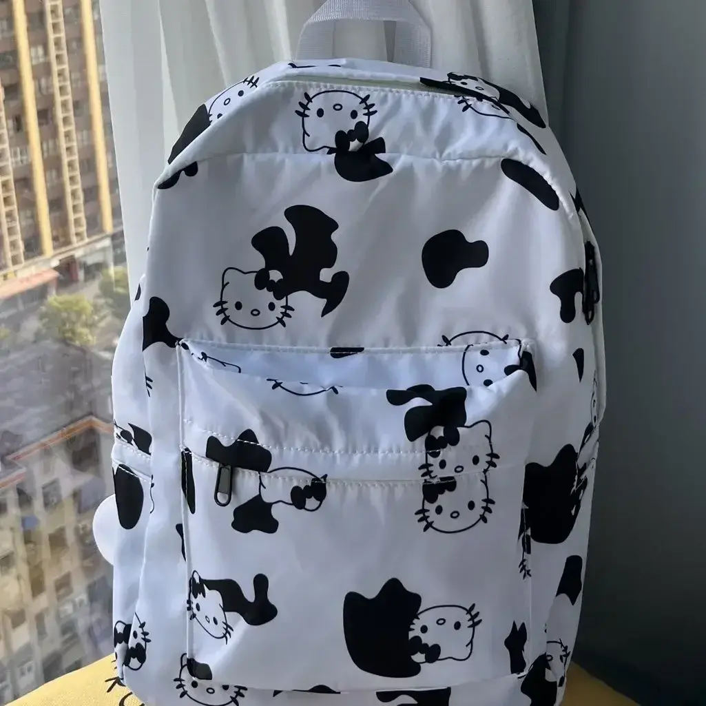 Sanrio cartoon cute junior high schoolbag handbag hello kitty shoulder bag girl backpack  student storage bag