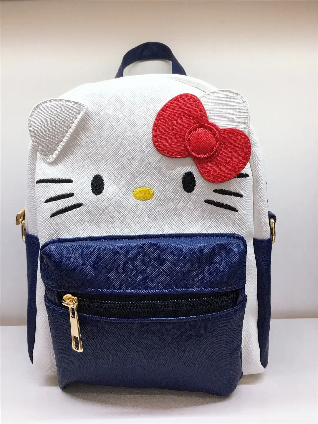 cartoon girl children schoolbag Dual purpose shoulder bag kid New cute leather backpack Melody hello kitty backpack