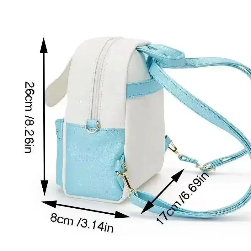 cartoon girl children schoolbag Dual purpose shoulder bag kid New cute leather backpack Melody hello kitty backpack