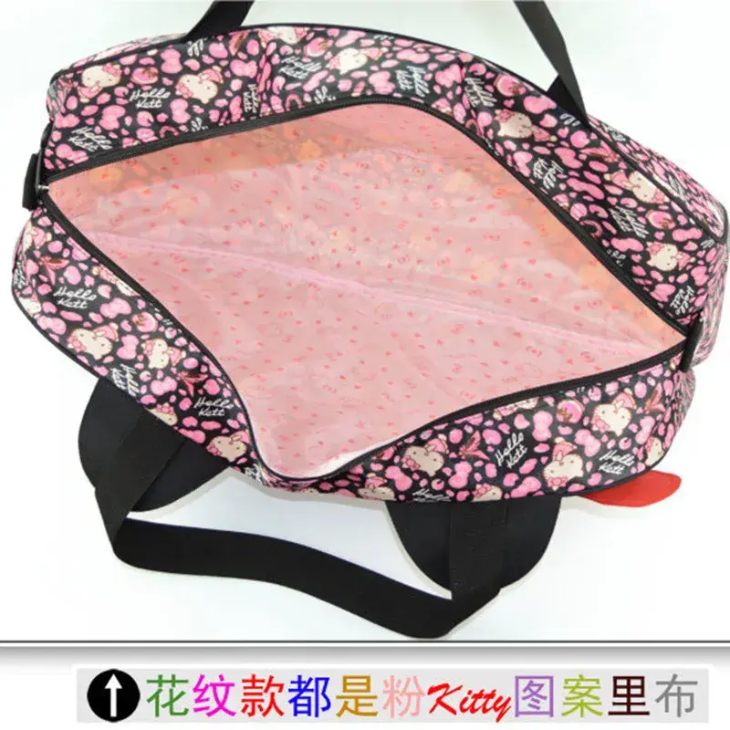Sanrio  Oxford cloth messenger bag girl shoulder bag hello kitty cartoon travel luggage storage bag  gym handbag