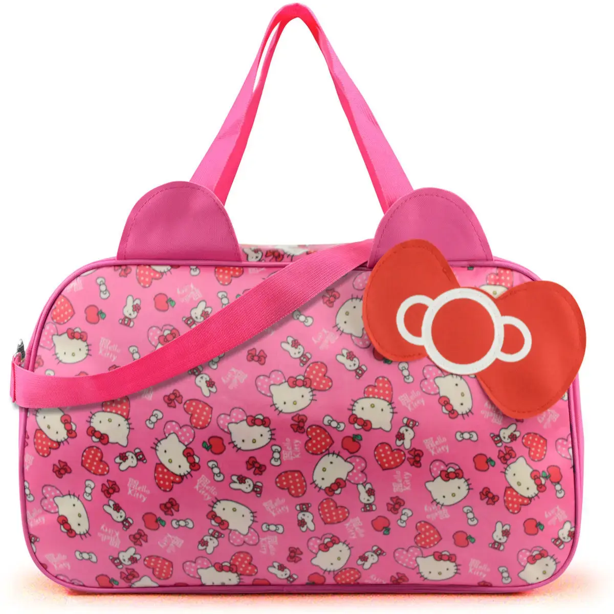 Sanrio  Oxford cloth messenger bag girl shoulder bag hello kitty cartoon travel luggage storage bag  gym handbag