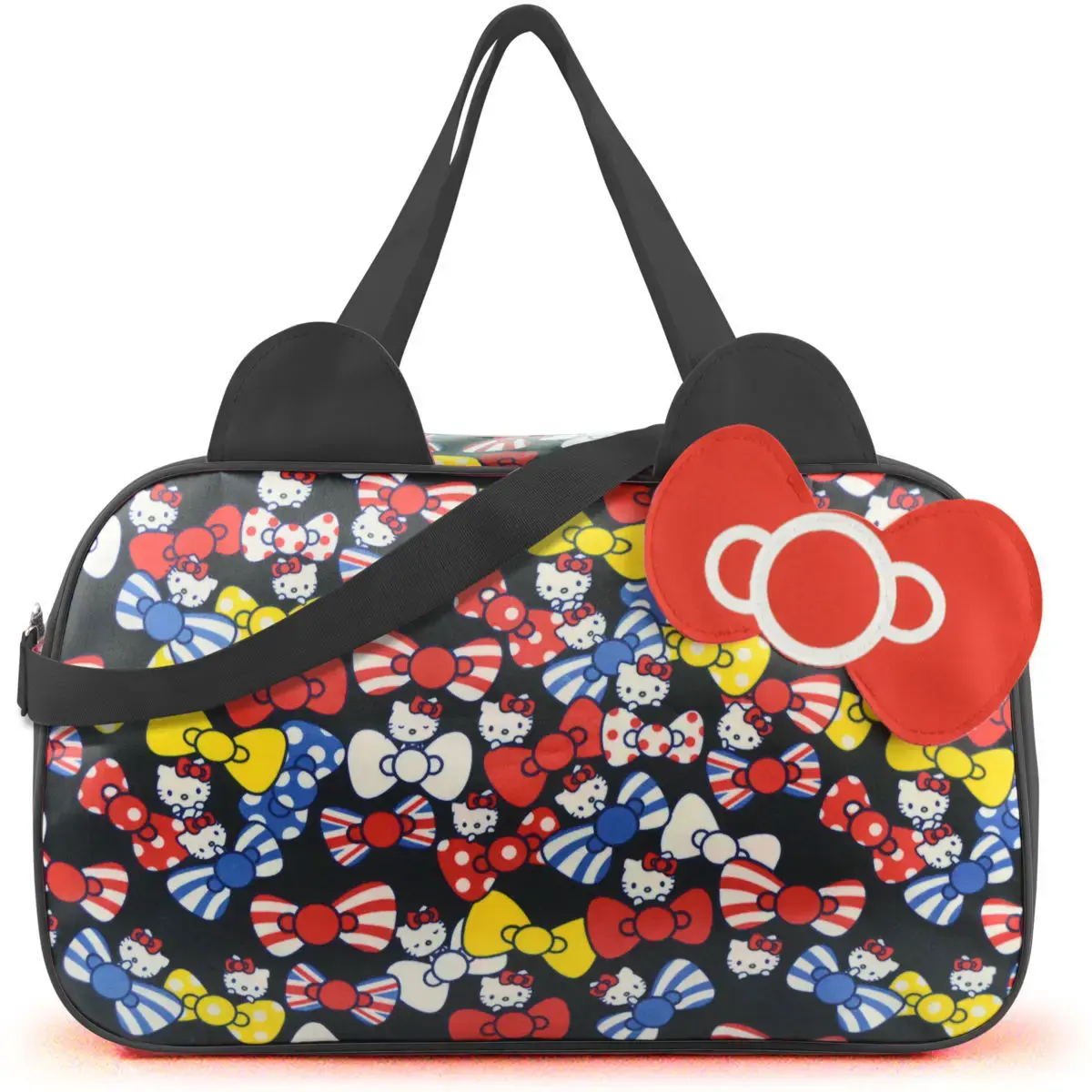 Sanrio  Oxford cloth messenger bag girl shoulder bag hello kitty cartoon travel luggage storage bag  gym handbag