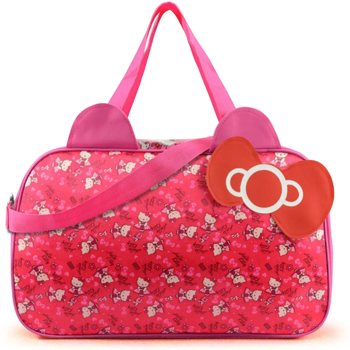Sanrio  Oxford cloth messenger bag girl shoulder bag hello kitty cartoon travel luggage storage bag  gym handbag