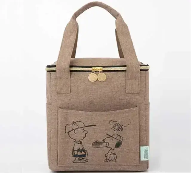 Oxford New Snoopy lunch box bag Large Capacity Travel Bag Shopping Picnic Storage Bag 32x24x17cm