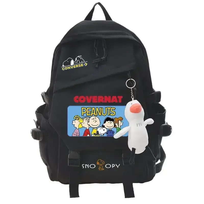 Snoopy boy girl primary school students junior high school large capacity schoolbag anime backpack cartoon backpack 32x45x13cm