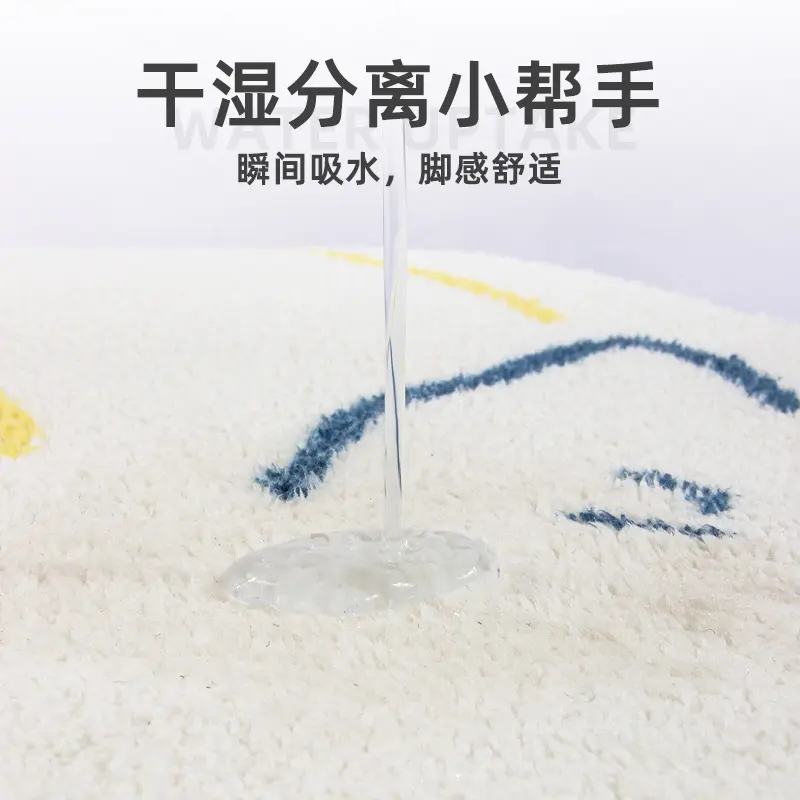 Snoopy Thickened girl boy Washed Lambswool Carpet Cartoon Style Non-slip Home Door Mat Bathroom Floor Mat