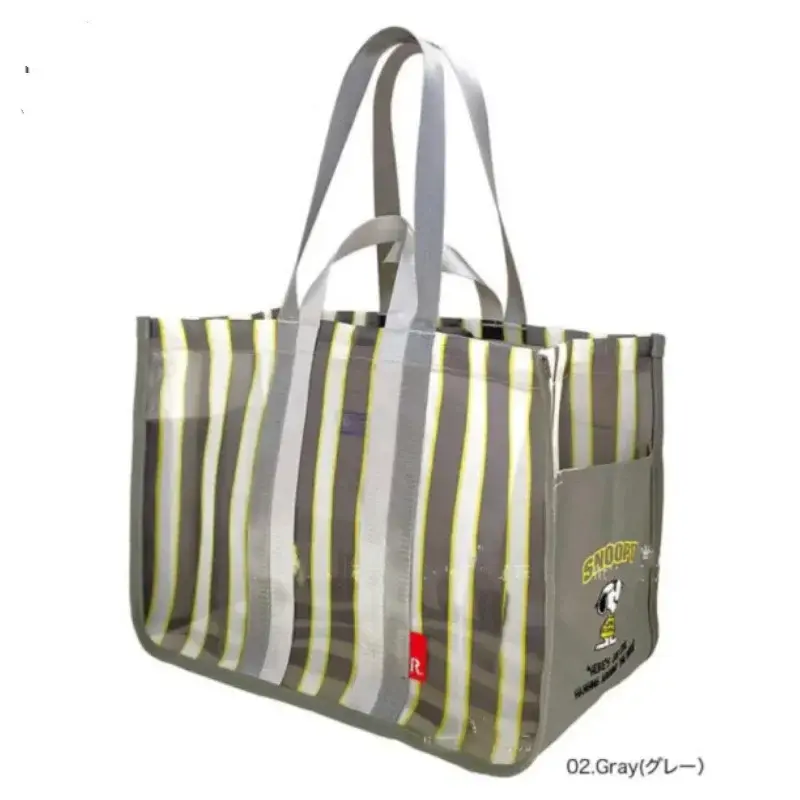 Snoopy Beach Storage Bag New Eco-friendly Handbag Cartoon Shoulder Bag Large Capacity Shopping Mommy Bag handbag  tote