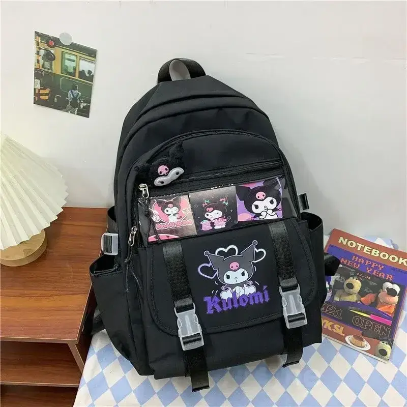 Sanrio hello kitty Cute Student Travel storage bag my Melody Schoolbag handbag Kuromi girl boy nylon backpack Cinnamon backpack