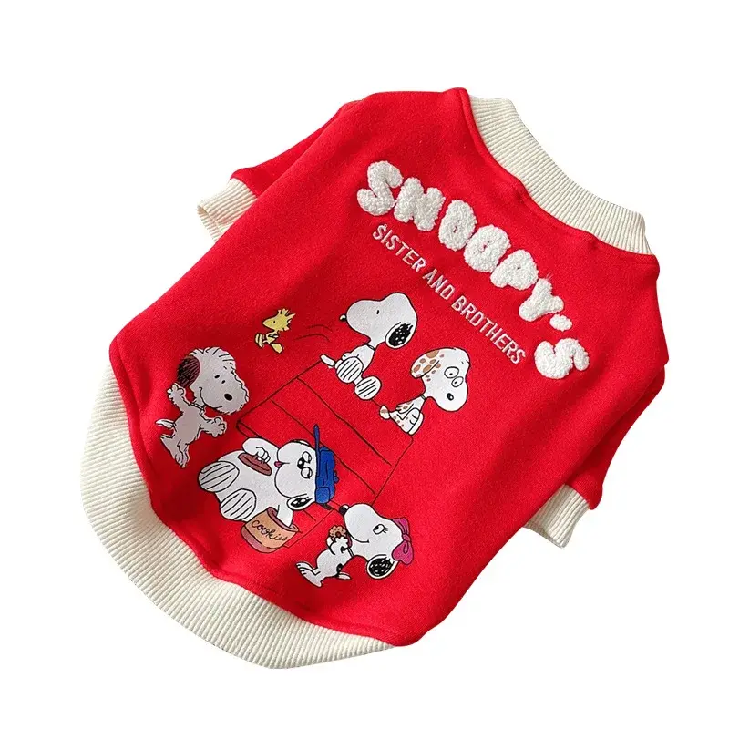 Snoopy Pet Dog Autumn and Winter Fleece Warm Dog Two Feet Pet Coat Dog Sweater