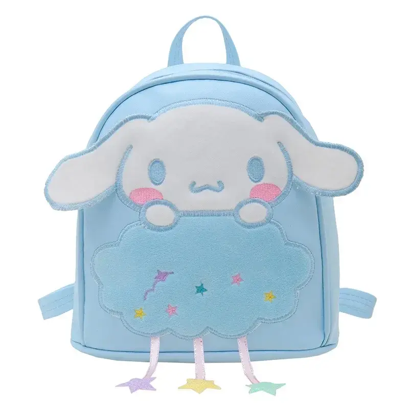 Sanrio hello kitty children backpack kuromi pu schoolbag princess doll accessories handbag kindergarten girl travel shoulder bag
