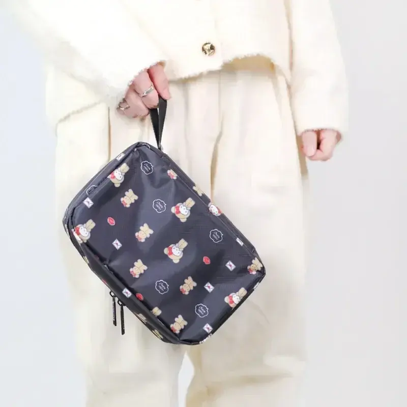 Sanrio hello kitty Folding Home cosmetic makeup Bag Travel storage Toilet Bag Multifunctional Dustproof Hanging Bag handbag