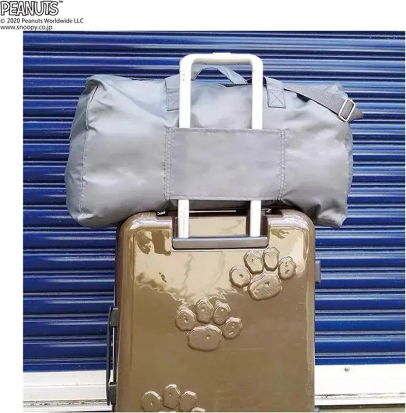 Snoopy Cartoon Shoulder Cross-body Foldable handbag Travel messenger Storage bag Large Capacity Camping Luggage Travel Bag
