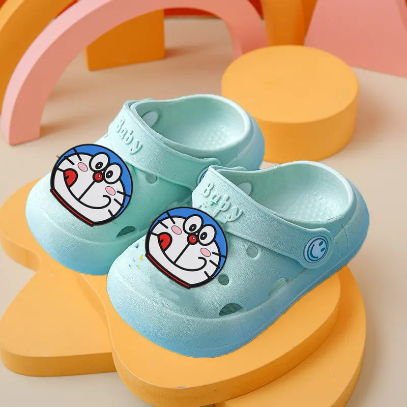 Doraemon kids shorts Non-slip Soft-soled Cute Cartoon baby Slippers Summer Sandals Boys Girls Baby Sandals Children Beach Shoes