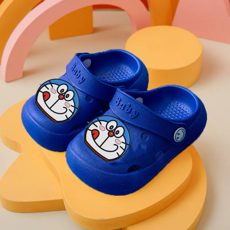 Doraemon kids shorts Non-slip Soft-soled Cute Cartoon baby Slippers Summer Sandals Boys Girls Baby Sandals Children Beach Shoes