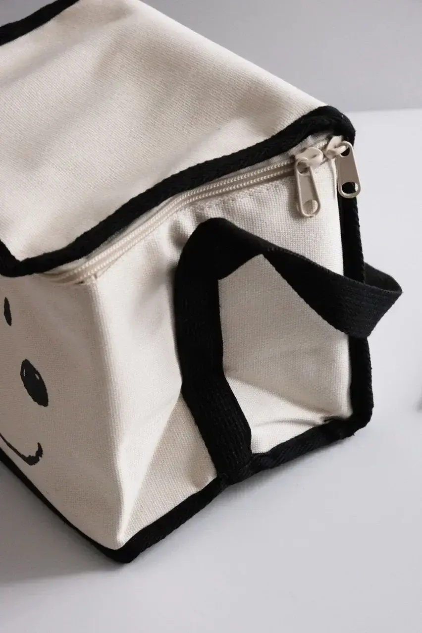 Snoopy Outdoor Picnic Shoulder messenger Bag Cross-body Thermal Insulation Bag Student Cartoon Cute Lunch box Bag storage