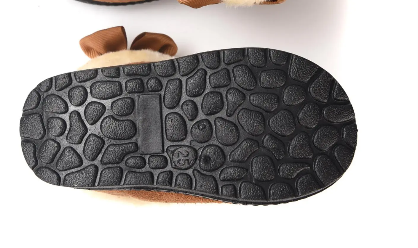 Sanrio hello kitty girl cotton shoes 2025 children cotton boots in the snow winter thickened warm baby boots casual shoes