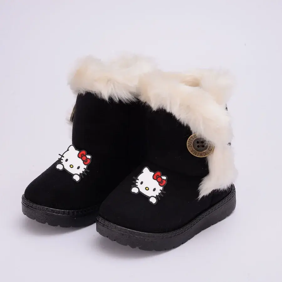 Sanrio hello kitty girl cotton shoes 2025 children cotton boots in the snow winter thickened warm baby boots casual shoes