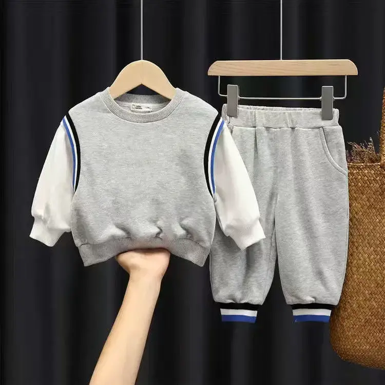 casual sportswear coat Hoodie 80-130cm Doraemon spring autumn children clothing set new fashion boy sweater trousers set