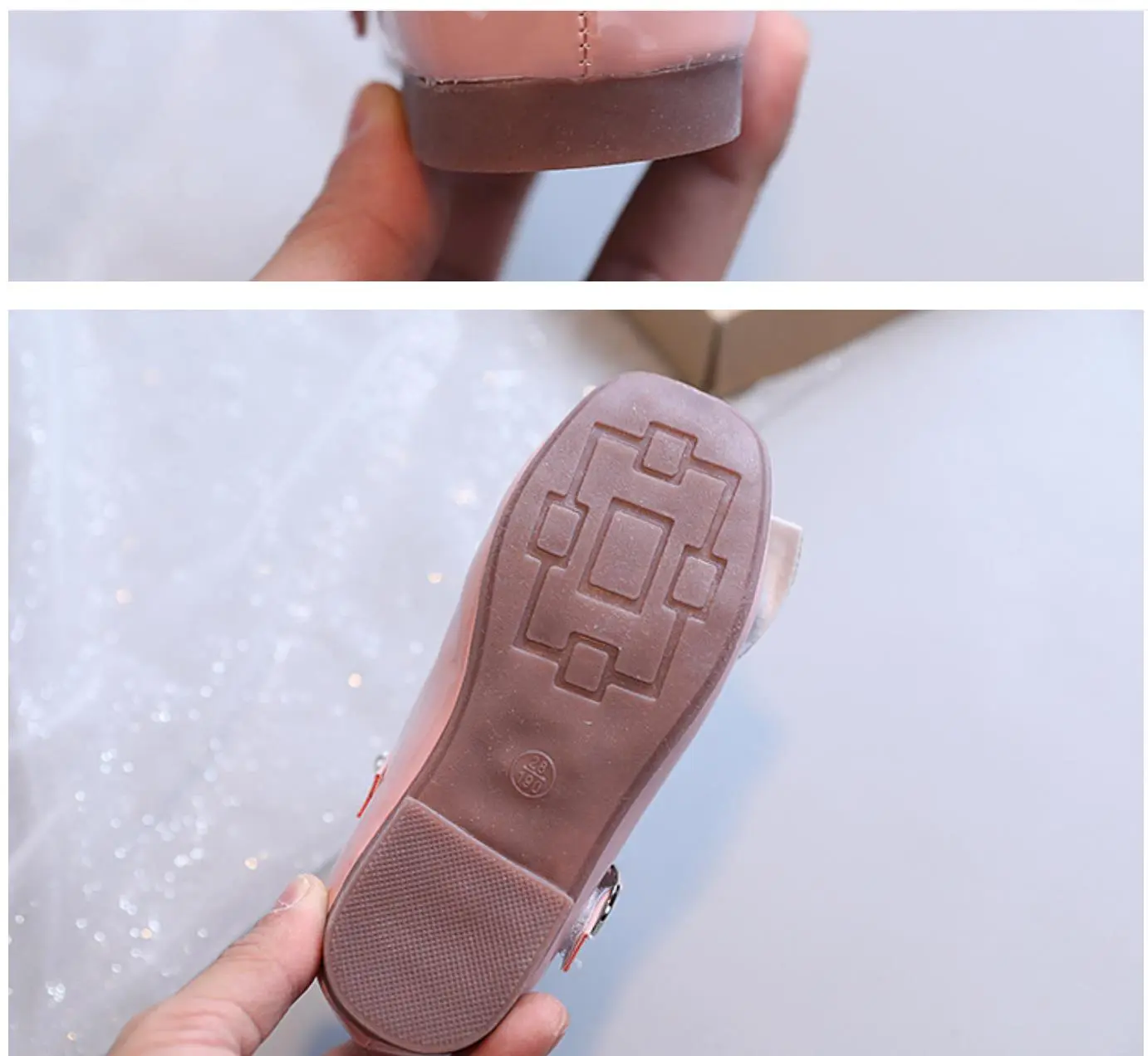 Sanrio hello kitty girls sandals flat shallow princess shoes spring and summer new soft soles pearl bow performance dance shoes