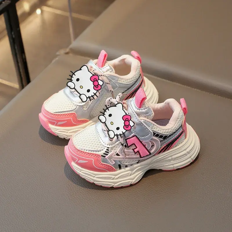spring summer new boys mesh soft sole casual shoes girls toddler shoes baby daddy shoes Sanrio hello kitty children sneakers