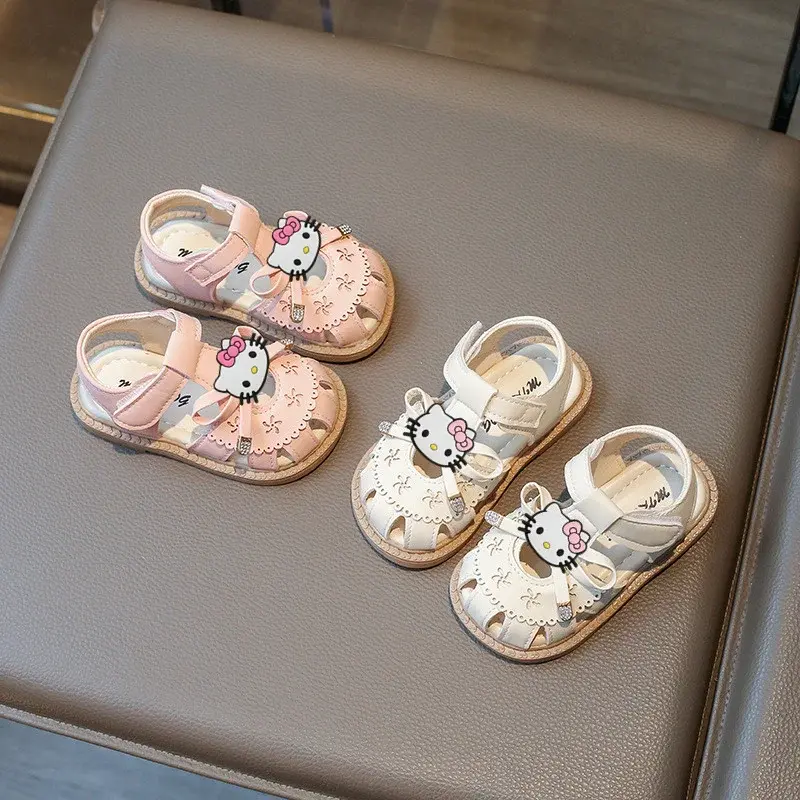 Sanrio summer new boys slippers children cartoon soft-soled toddler shoes hello kitty baby sandals girls princess beach shoes