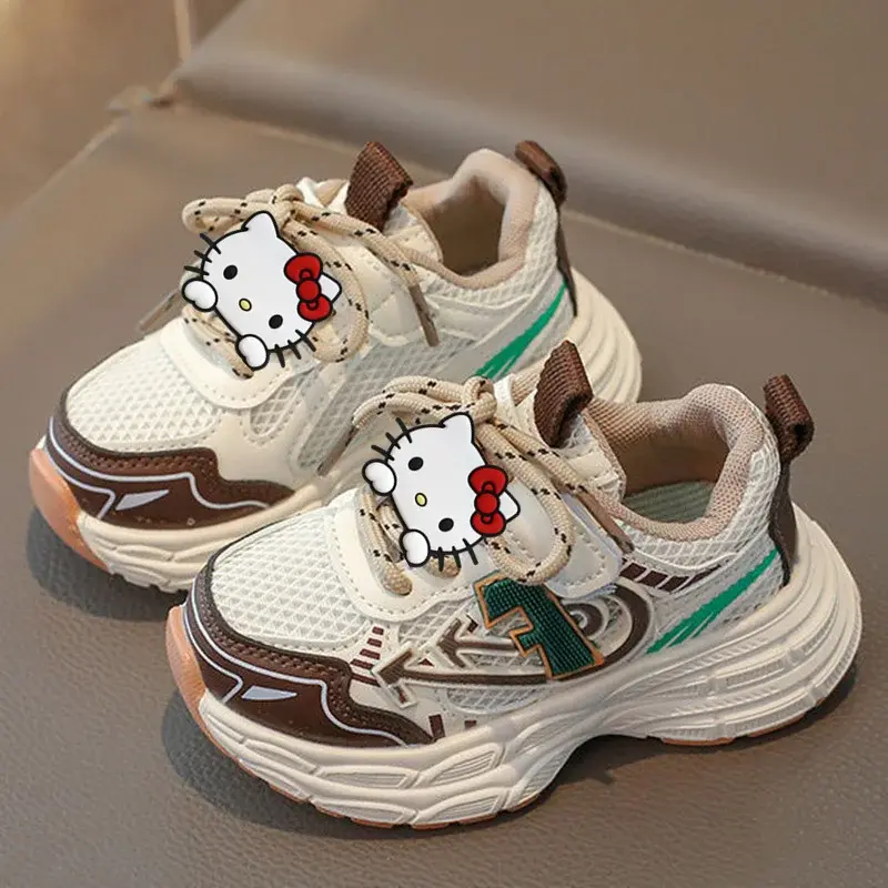 spring summer new boys mesh soft sole casual shoes girls toddler shoes baby daddy shoes Sanrio hello kitty children sneakers