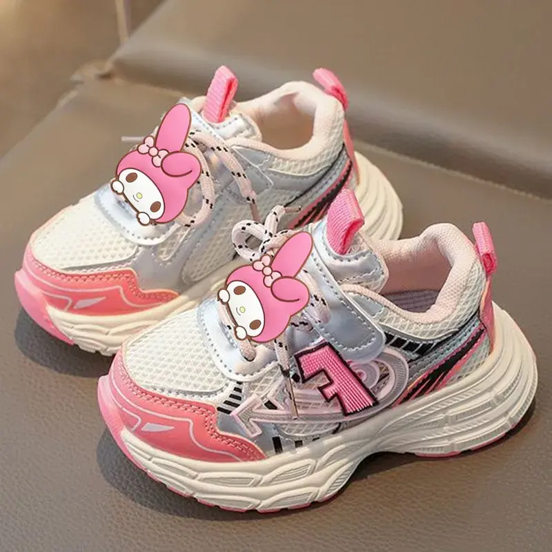 spring summer new boys mesh soft sole casual shoes girls toddler shoes baby daddy shoes Sanrio hello kitty children sneakers