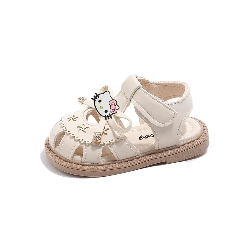 Sanrio summer new boys slippers children cartoon soft-soled toddler shoes hello kitty baby sandals girls princess beach shoes