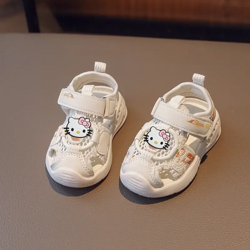 Sanrio summer baby non-slip Baotou 0-3 years old boy soft-soled toddler shoes hello kitty beach shoes girl sandals baby slippers