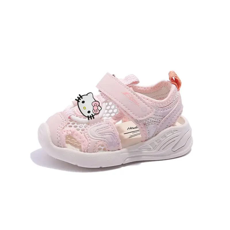 Sanrio summer baby non-slip Baotou 0-3 years old boy soft-soled toddler shoes hello kitty beach shoes girl sandals baby slippers