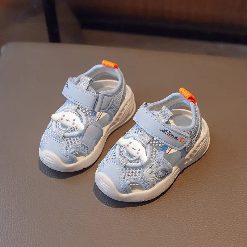 Sanrio summer baby non-slip Baotou 0-3 years old boy soft-soled toddler shoes hello kitty beach shoes girl sandals baby slippers