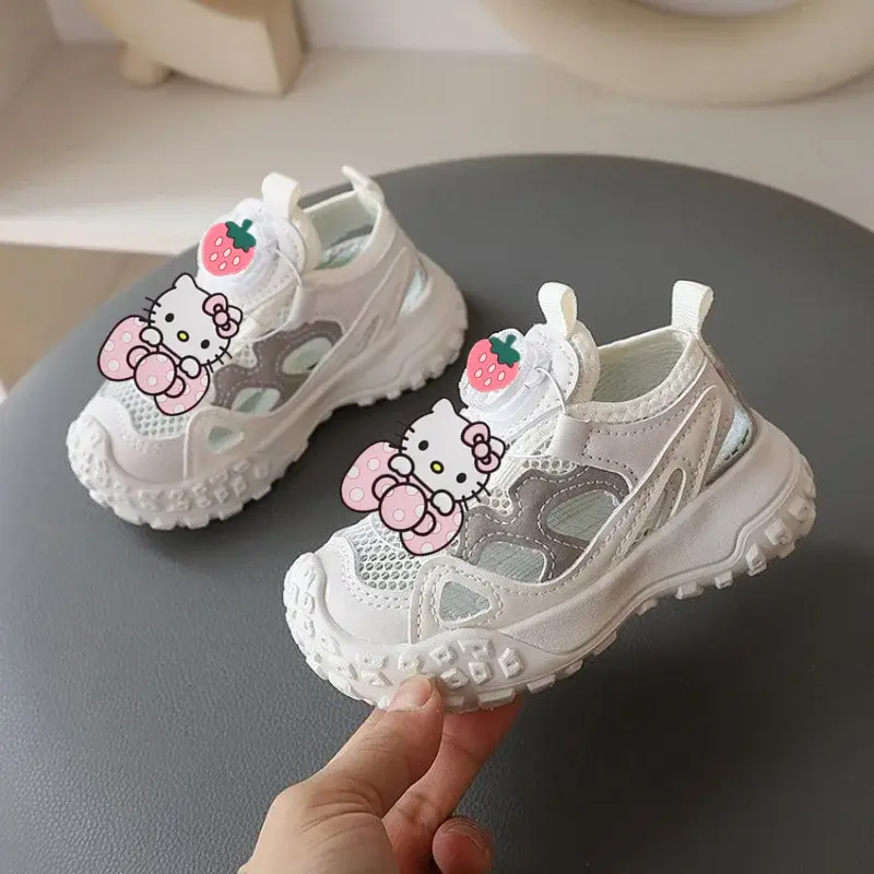 Sanrio swivel Sneakers children casual shoes hello kitty slippers summer baby beach shoes spring girl sandals boys running shoes