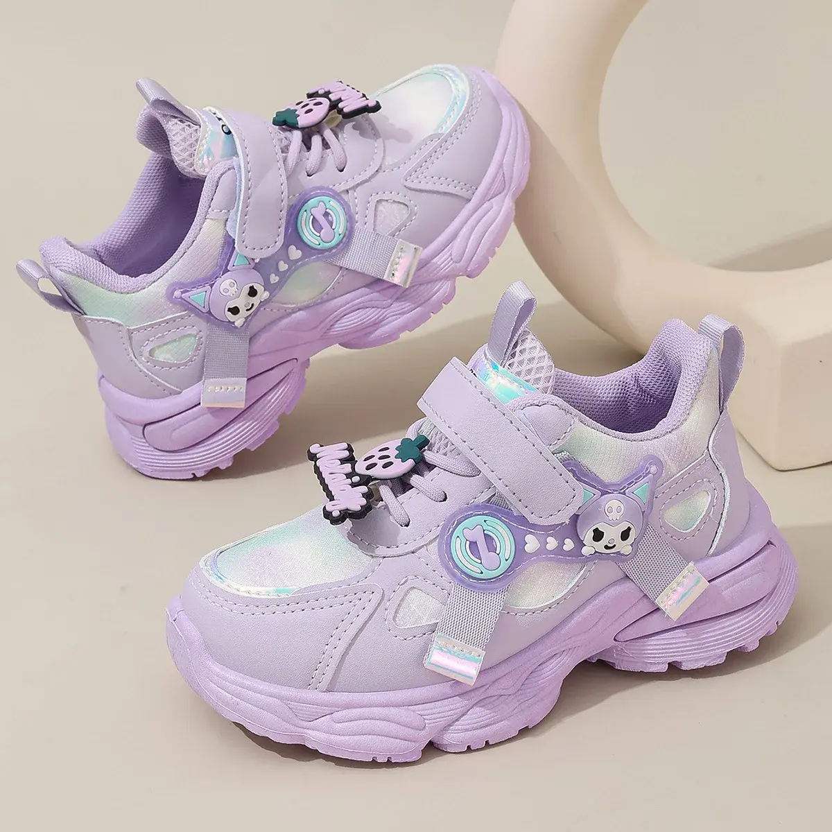 Sanrio hello kitty Kid new Casual Shoes Spring  Autumn Girls Sneakers Outdoor cartoon Student kuromi Travel Running sports Shoes